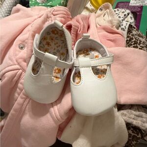 White Baby Shoes